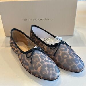 Loeffler Randall Landon Leopard Mesh Ballet Flats
